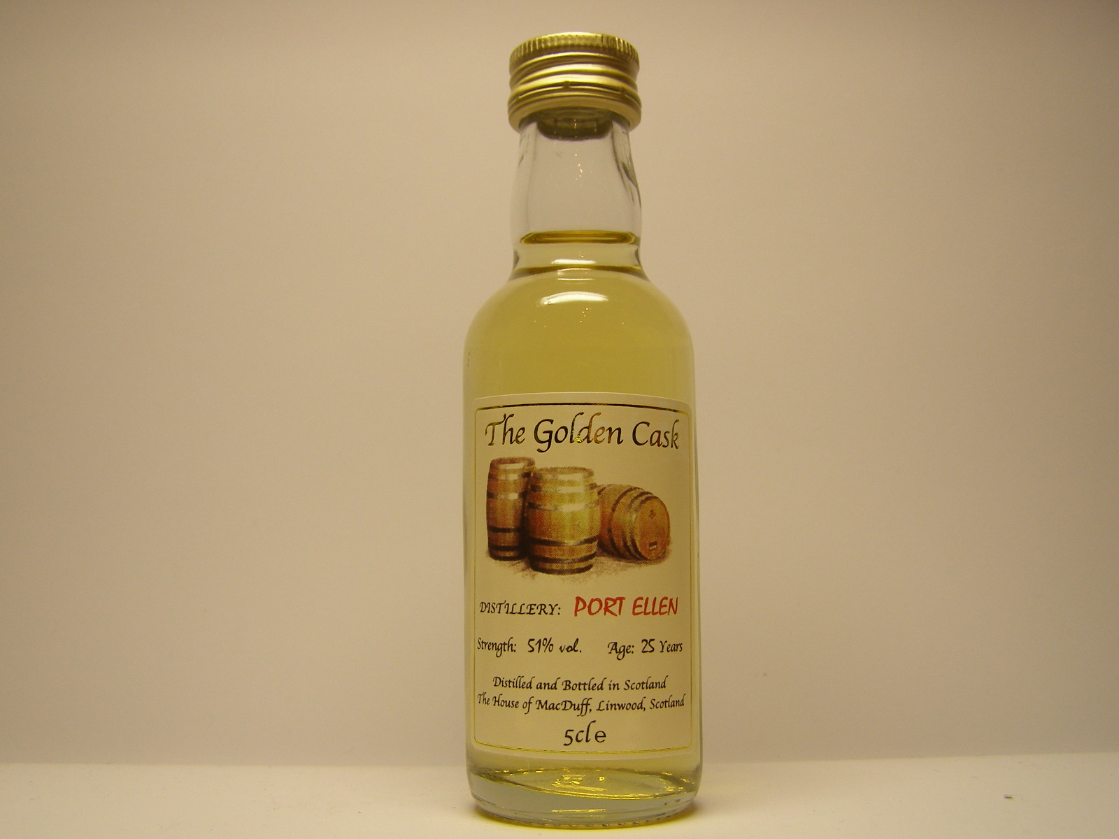 25yo "Golden Cask" 5cle 51%vol.